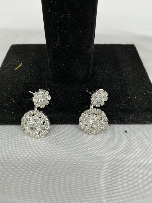 Starlight Medallion Crystal Earrings
