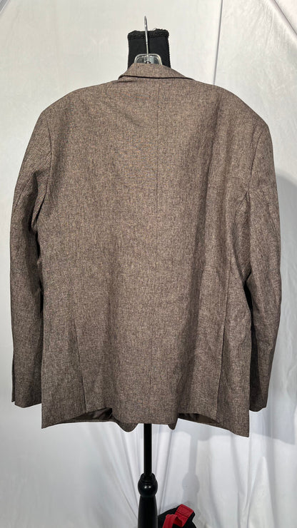 Daokkw Mens Polyester Suit 2 Piece Slim Fit Summer Beach Wedding Groom Formal Suit Polyester Lightweight Tuxedo Suits  Size XL