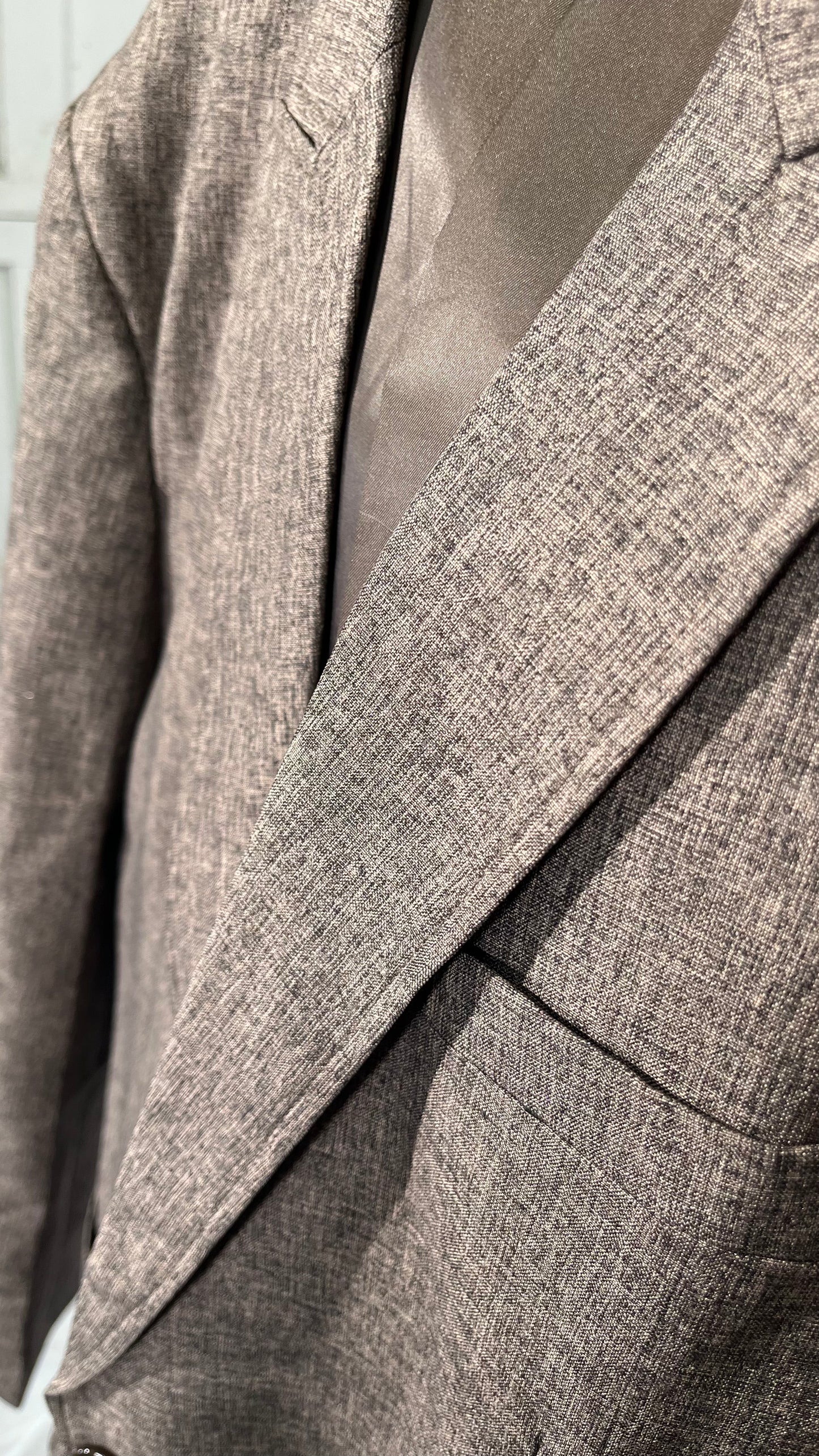 Daokkw Mens Polyester Suit 2 Piece Slim Fit Summer Beach Wedding Groom Formal Suit Polyester Lightweight Tuxedo Suits  Size XL