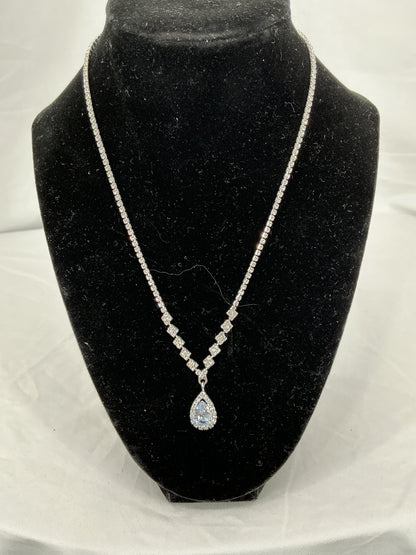 Shimmering Cascade Pear Necklace