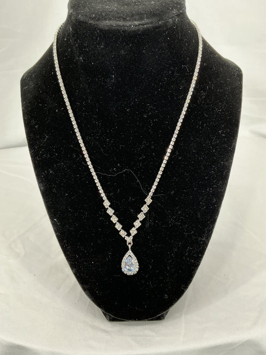 Shimmering Cascade Pear Necklace
