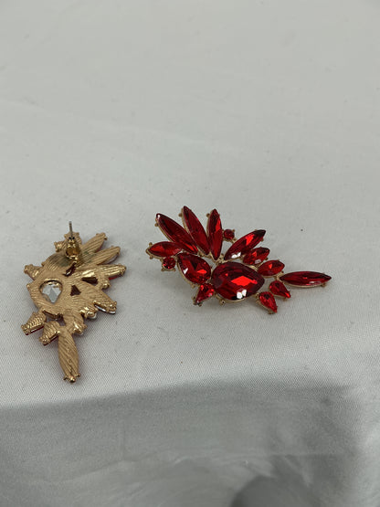 Victorian Crimson Petal Earrings