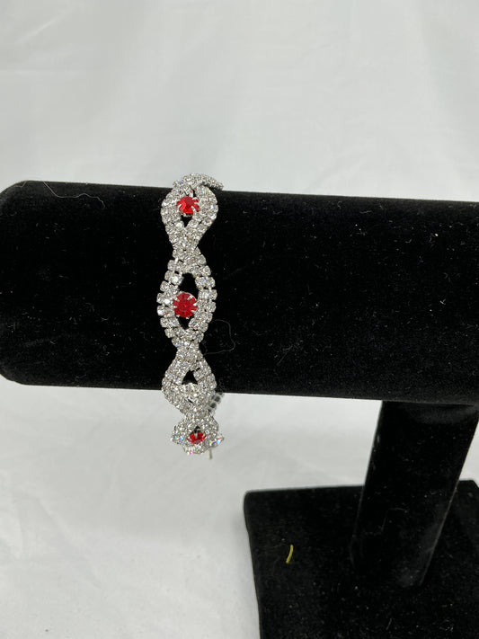 Scarlet Symphony Intertwined Bracelet