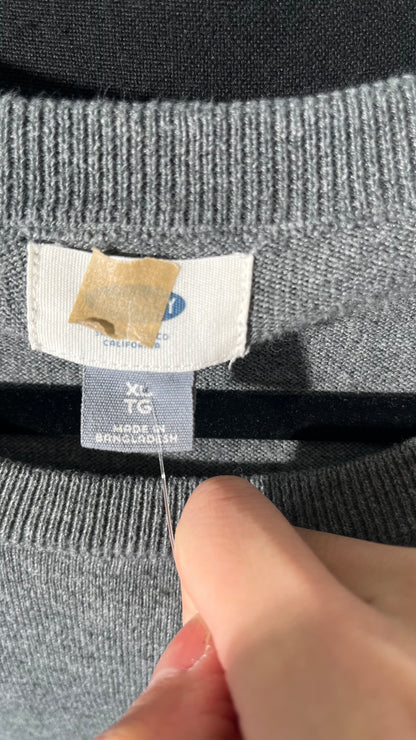 TopTie Men's Winter Sweaters Solid Color Crew Neck  Size XL