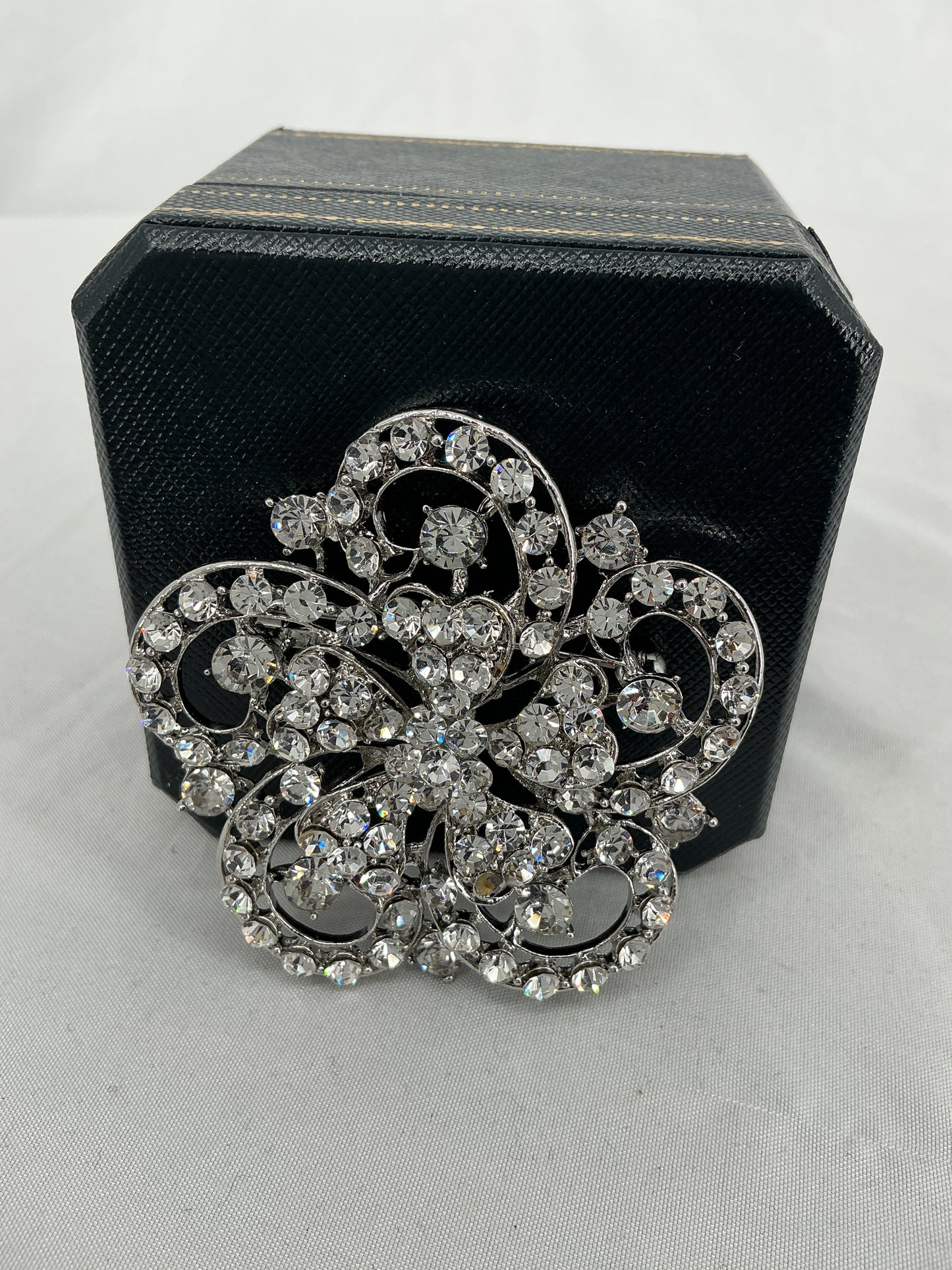 Imperial Rose Filigree Brooch
