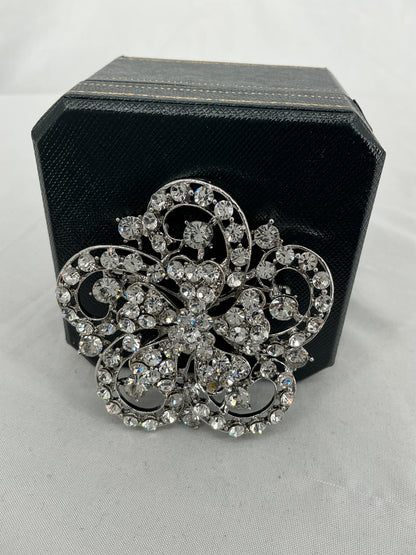 Imperial Rose Filigree Brooch