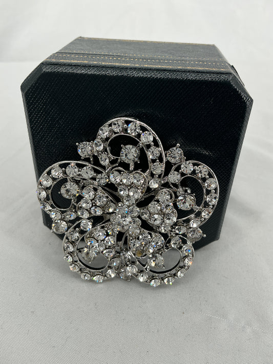 Imperial Rose Filigree Brooch