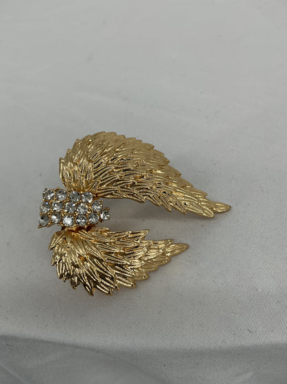 Golden Archangel Wing Brooch