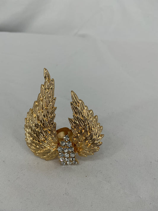 Golden Archangel Wing Brooch