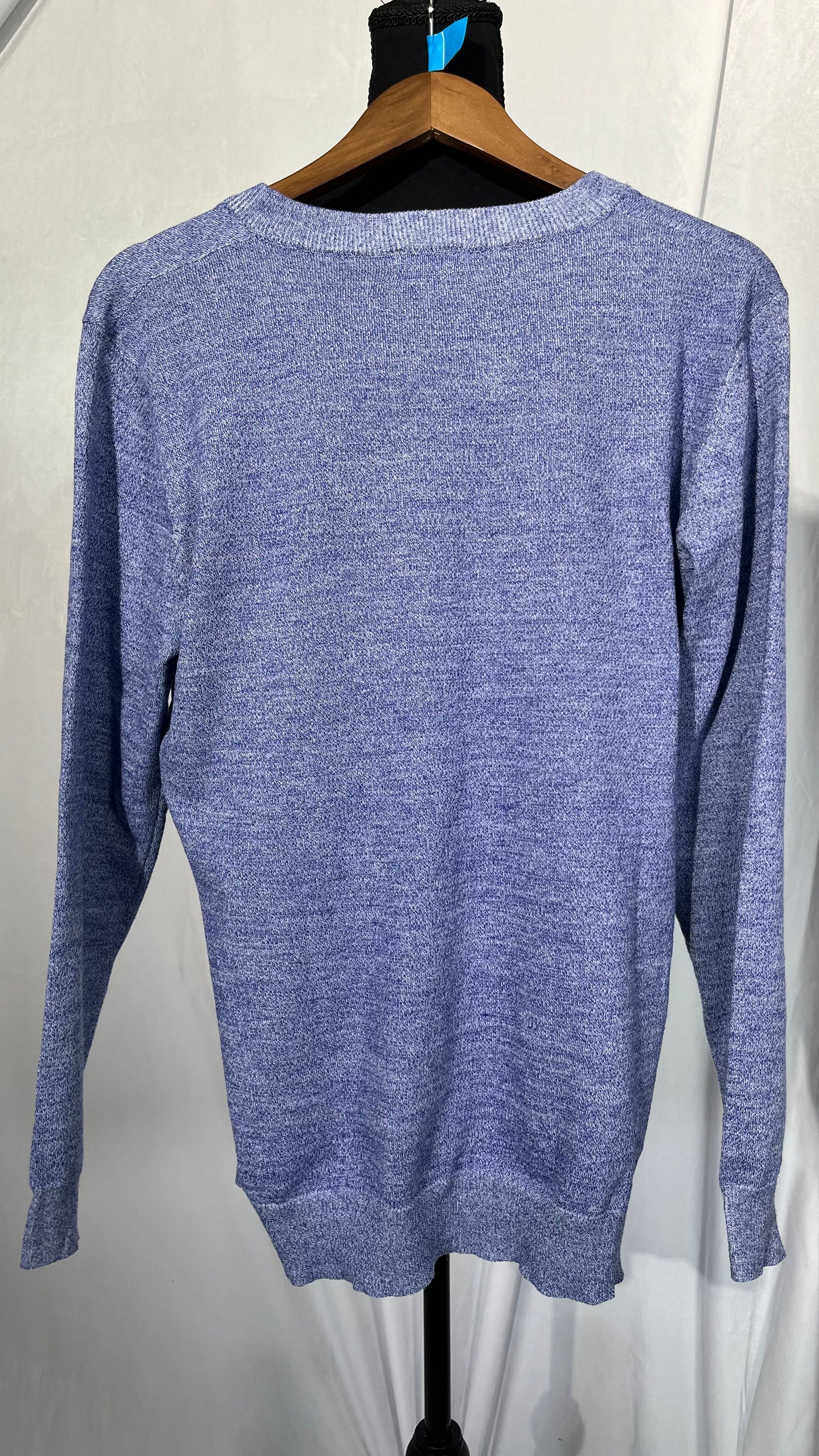 CALLMO men sweater， Men's Pullover Sweater Comfortable V-Neck Solid Color Knit Long Sleeve Fall size M