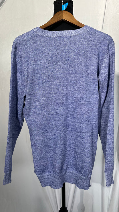 CALLMO men sweater， Men's Pullover Sweater Comfortable V-Neck Solid Color Knit Long Sleeve Fall size M