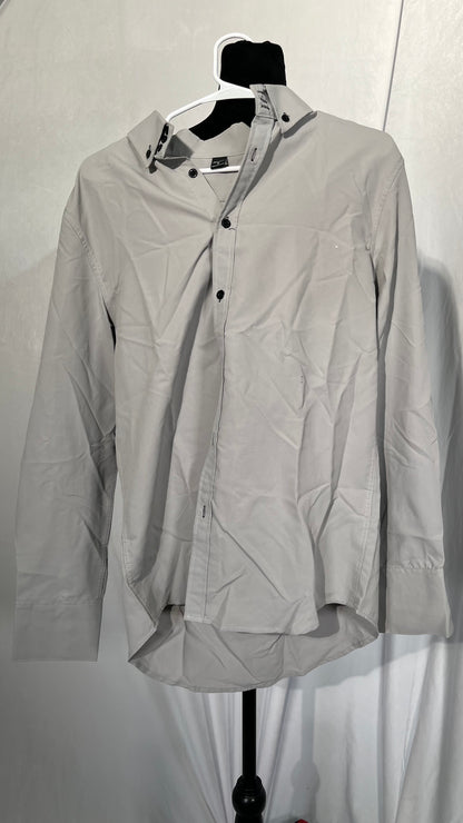 Linen Long Sleeve Shirt Shirts for Men Casual Flax Top Size M