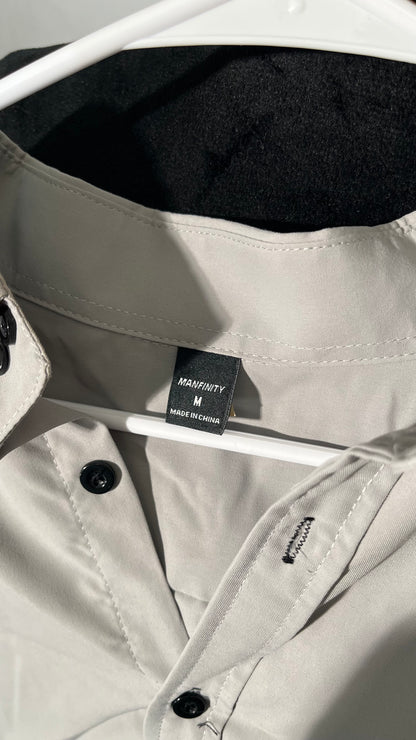 Linen Long Sleeve Shirt Shirts for Men Casual Flax Top Size M