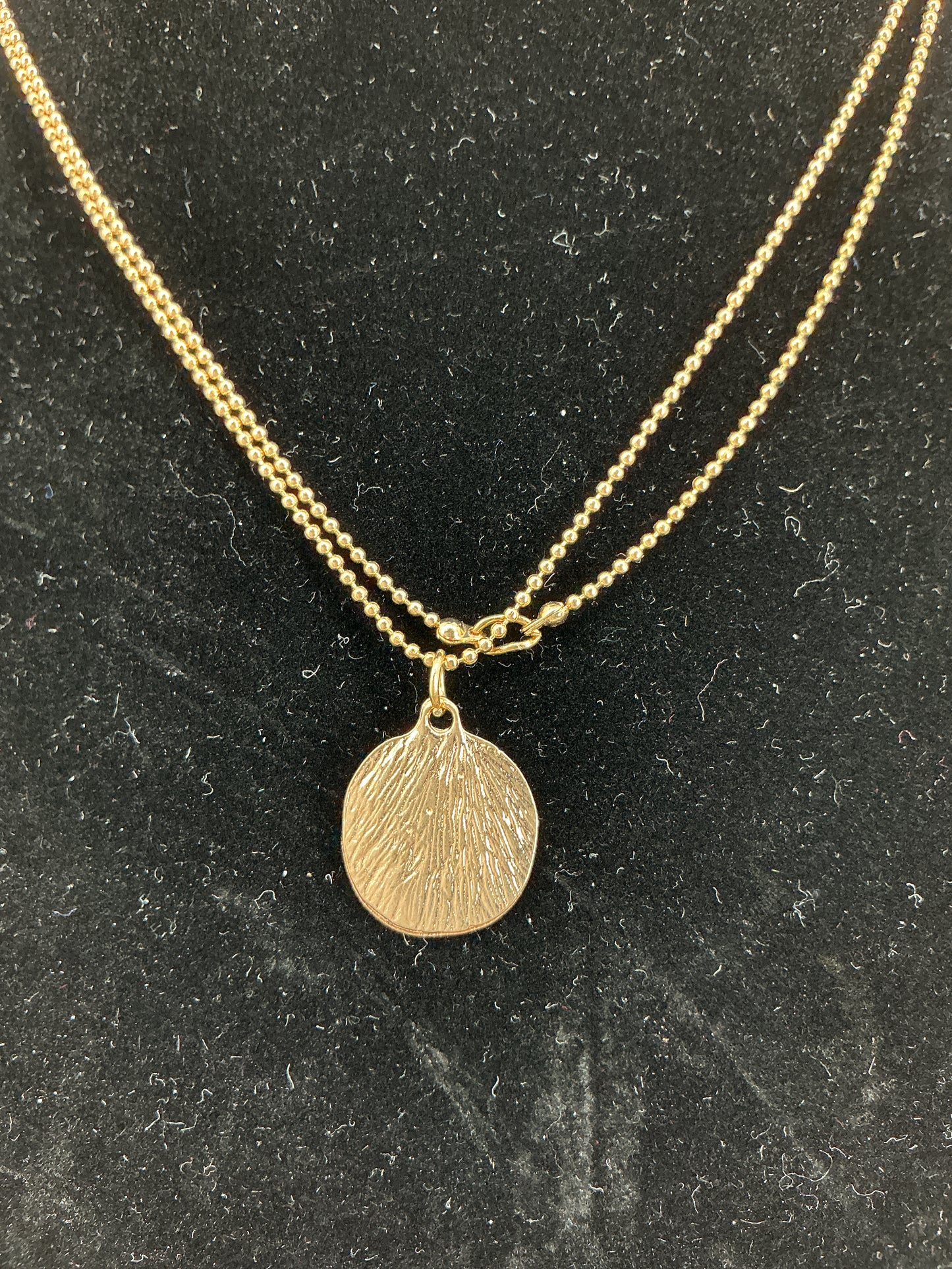 Vintage Hammered Coin Layered Necklace