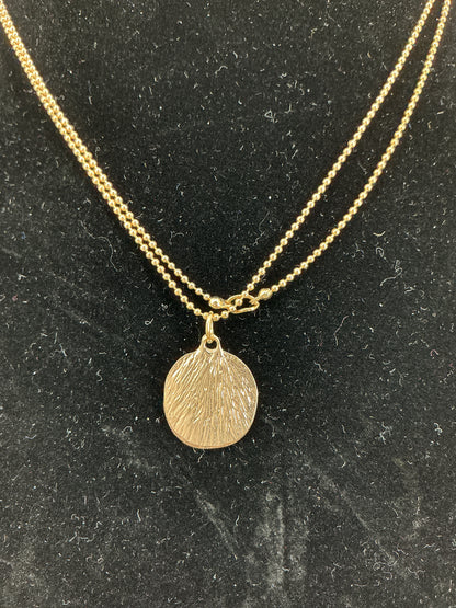 Vintage Hammered Coin Layered Necklace