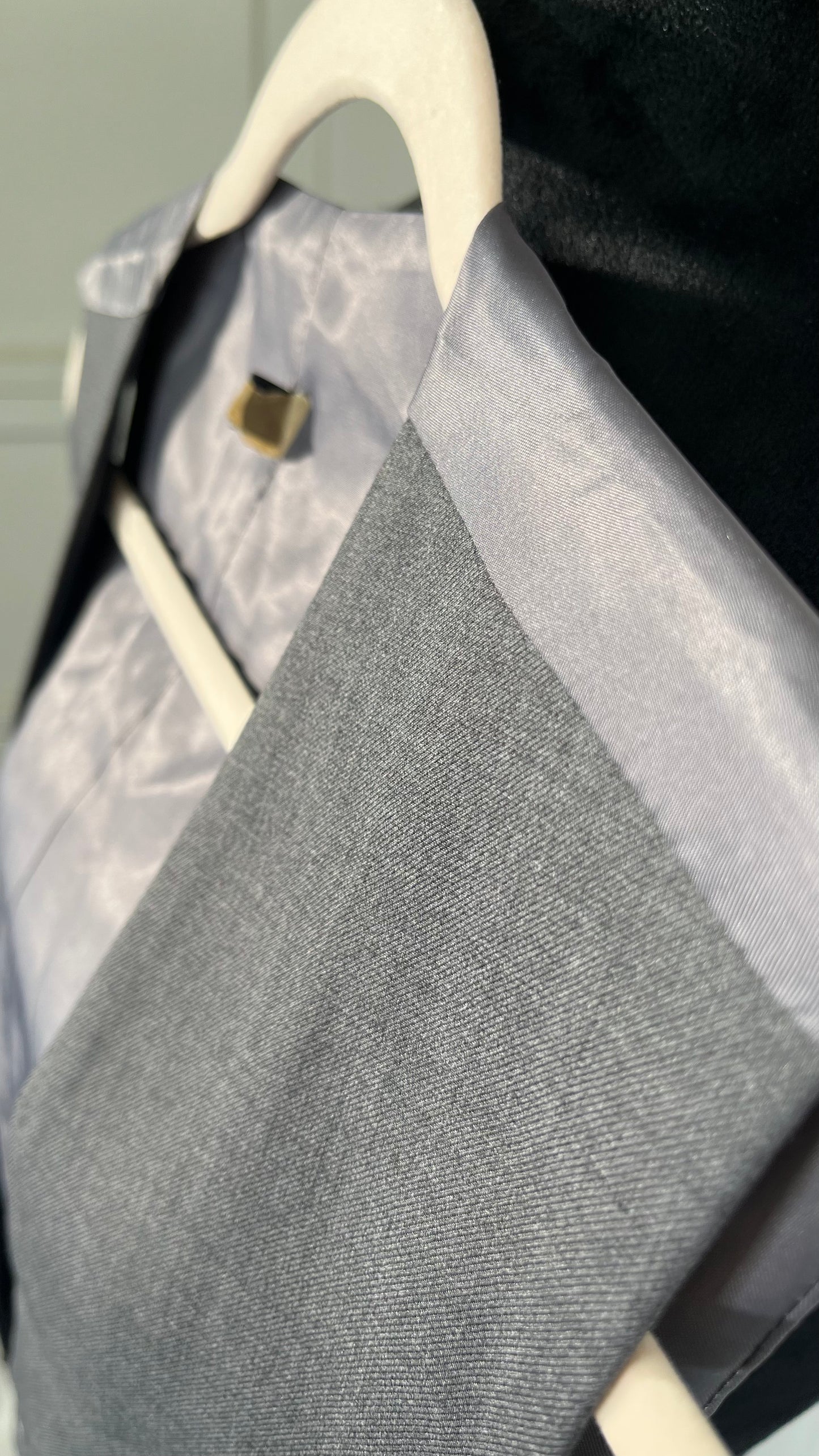 Striped Vest Men Suit Vest Classic Black Grey Business Vest Waistcoat Men British Blazer Size M