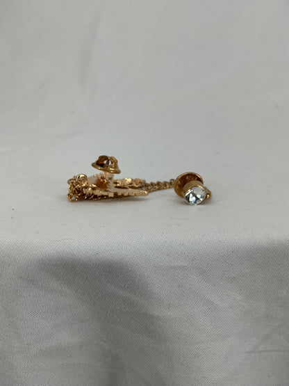 Royal Crest Chain Lapel Pin