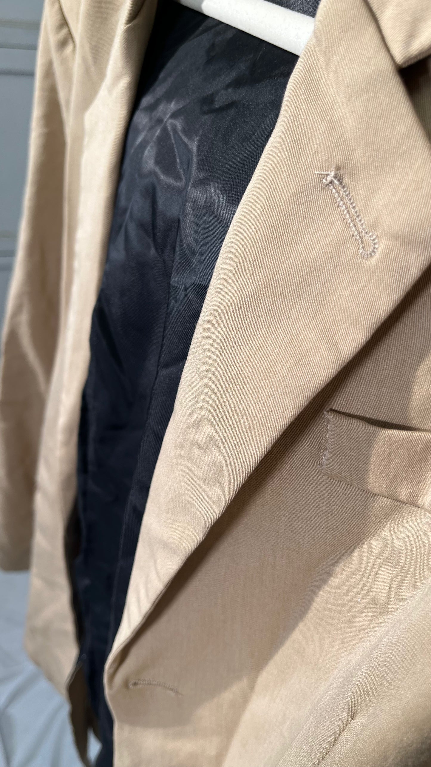 Blazer Men's Suede Fabric Blazer Business Casual Button Up Tops Office Clothing Plus Size Size L