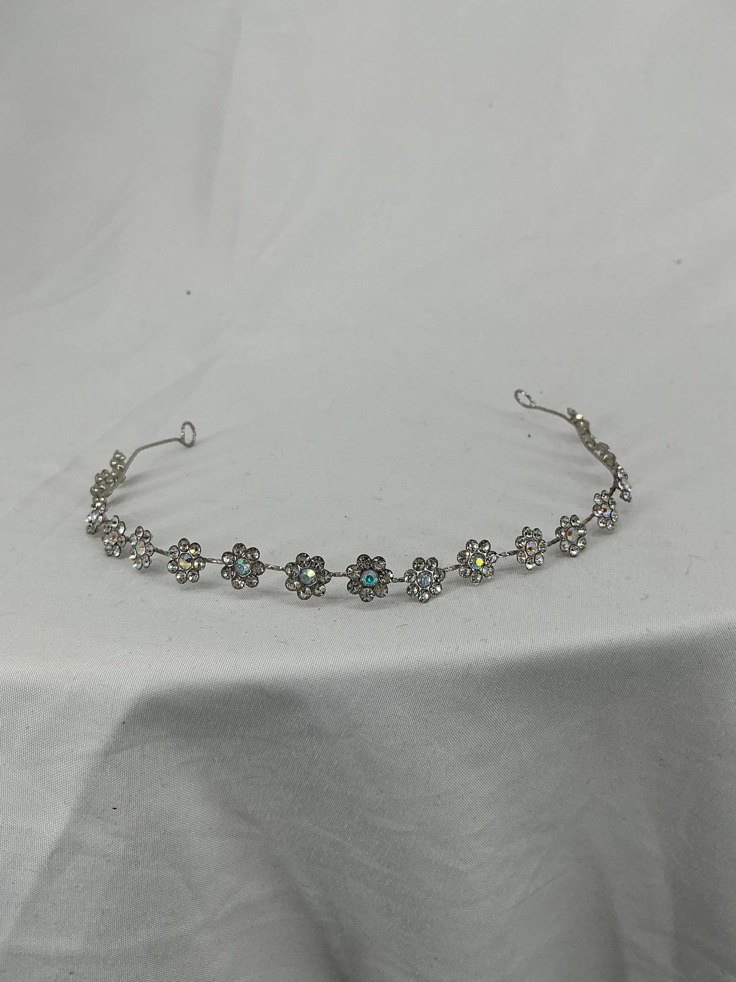 Dainty Crystal Blossom Tiara Headband