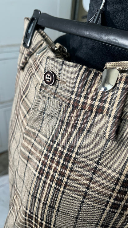 British Style Formal Suit Trousers Men's Plaid Suit Trousers Men's Men's Business Casual Pants size S