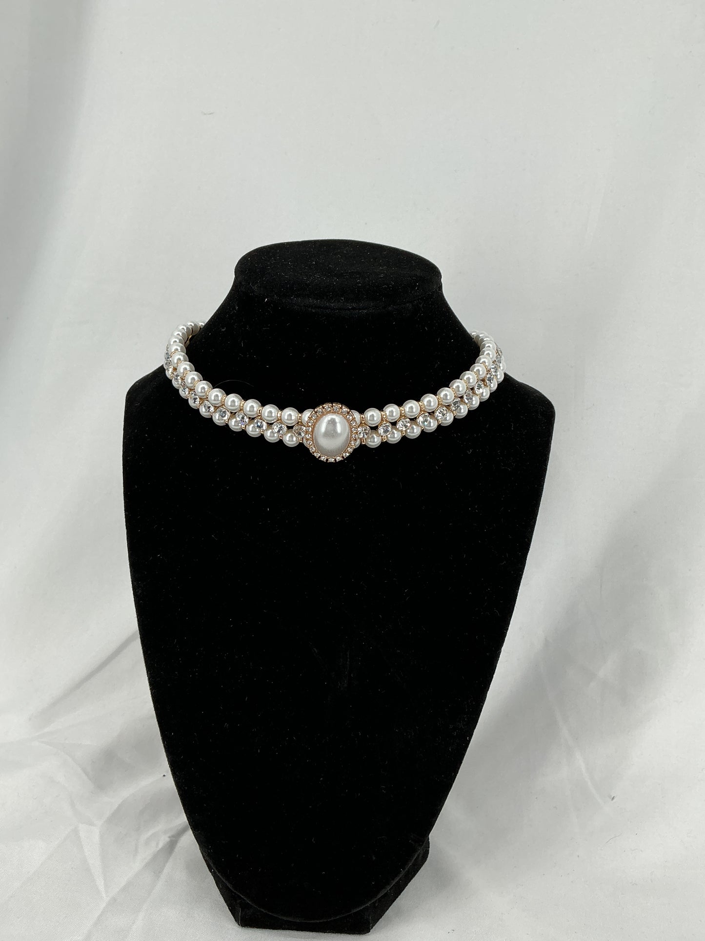 Royal Grandeur Halo Pearl Statement Necklace