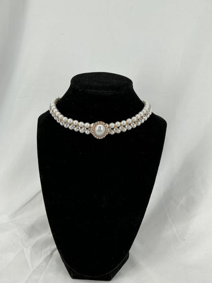 Royal Grandeur Halo Pearl Statement Necklace