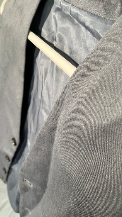 Women's Waistcoat Fully Lined 3 Button V-Neck Dressy Suit Vest Size L