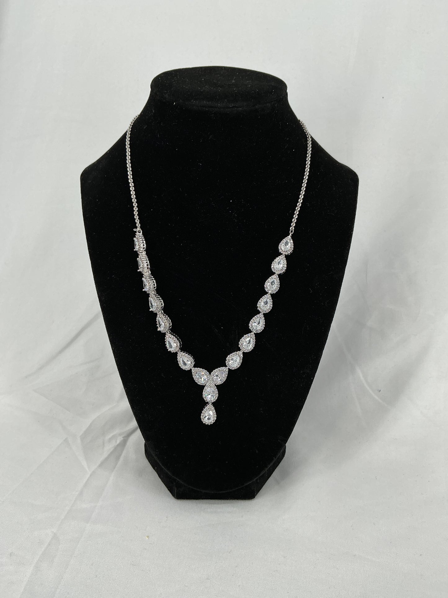 Radiant Teardrop Elegance Necklace