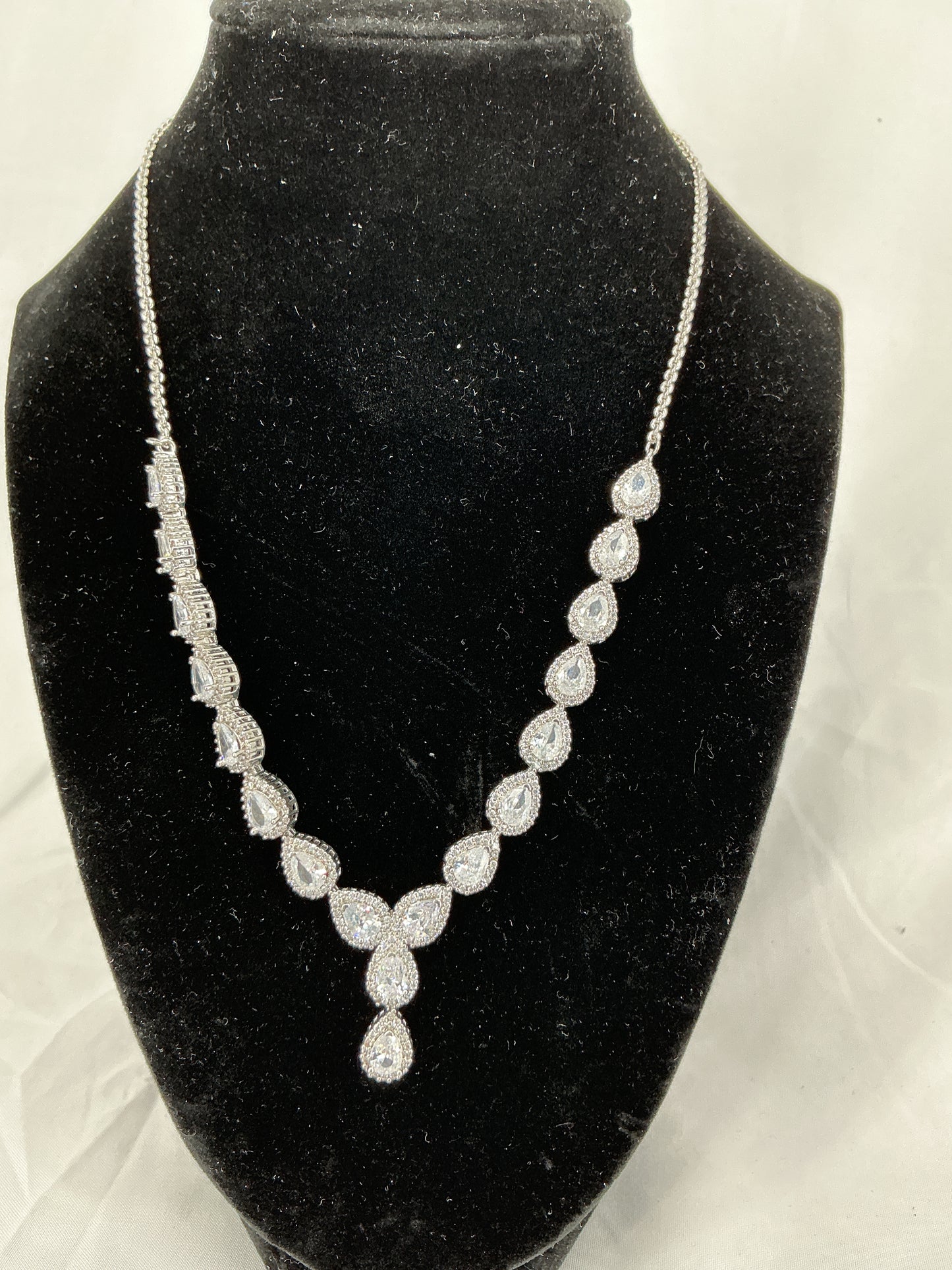 Radiant Teardrop Elegance Necklace