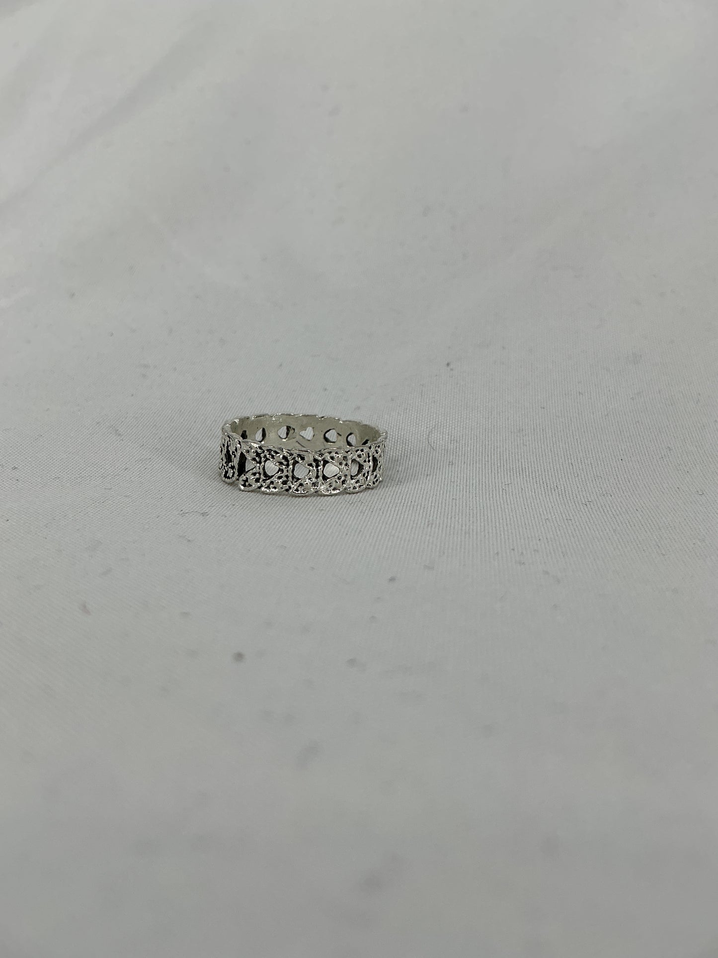 Ornate Lacework Silver Ring