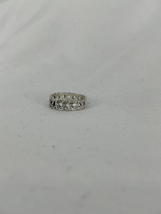 Ornate Lacework Silver Ring