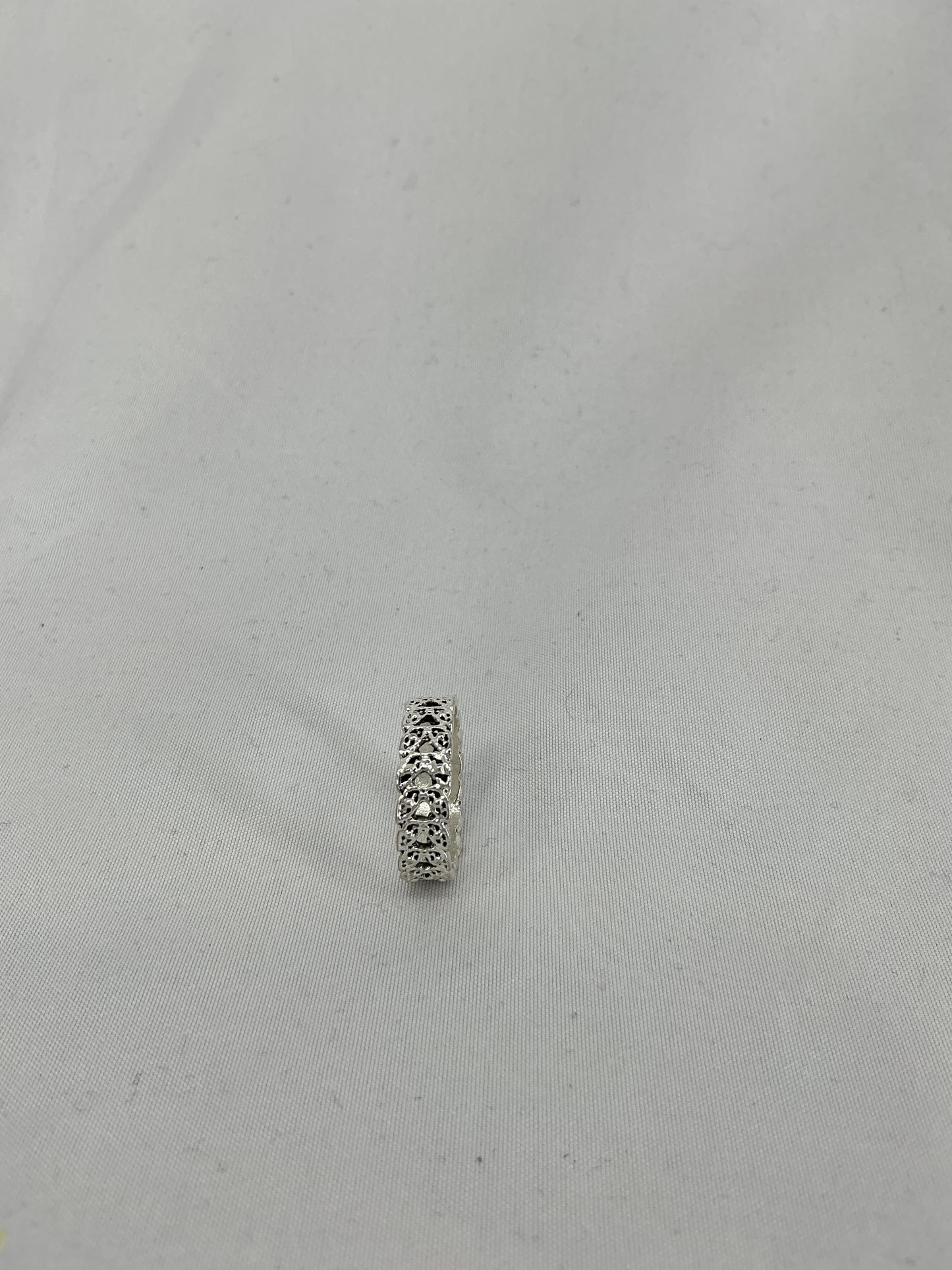 Ornate Lacework Silver Ring