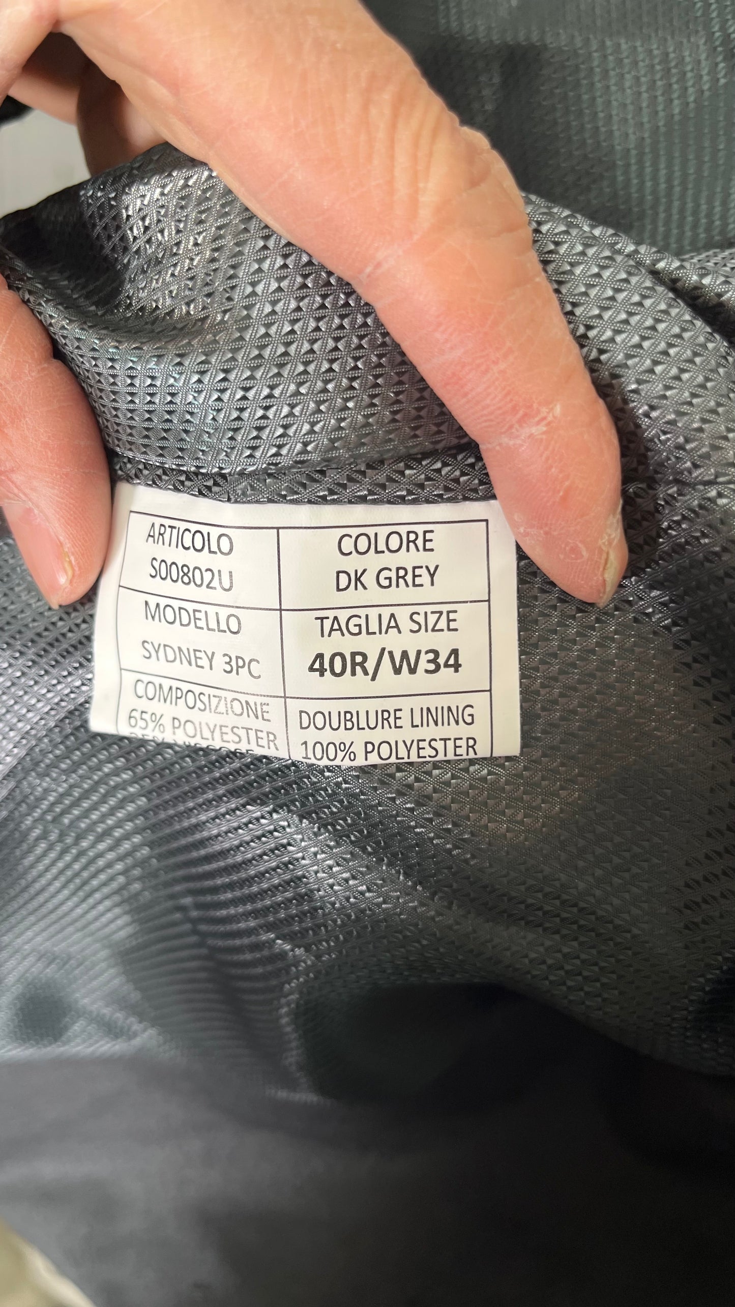 Van Heusen Mens Van Heusen Regular Fit Suit SeparatesBusiness Suit Vest Size 40R