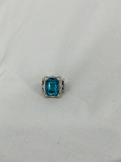 Azure Crest Antique Ring