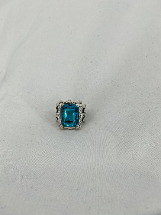 Azure Crest Antique Ring