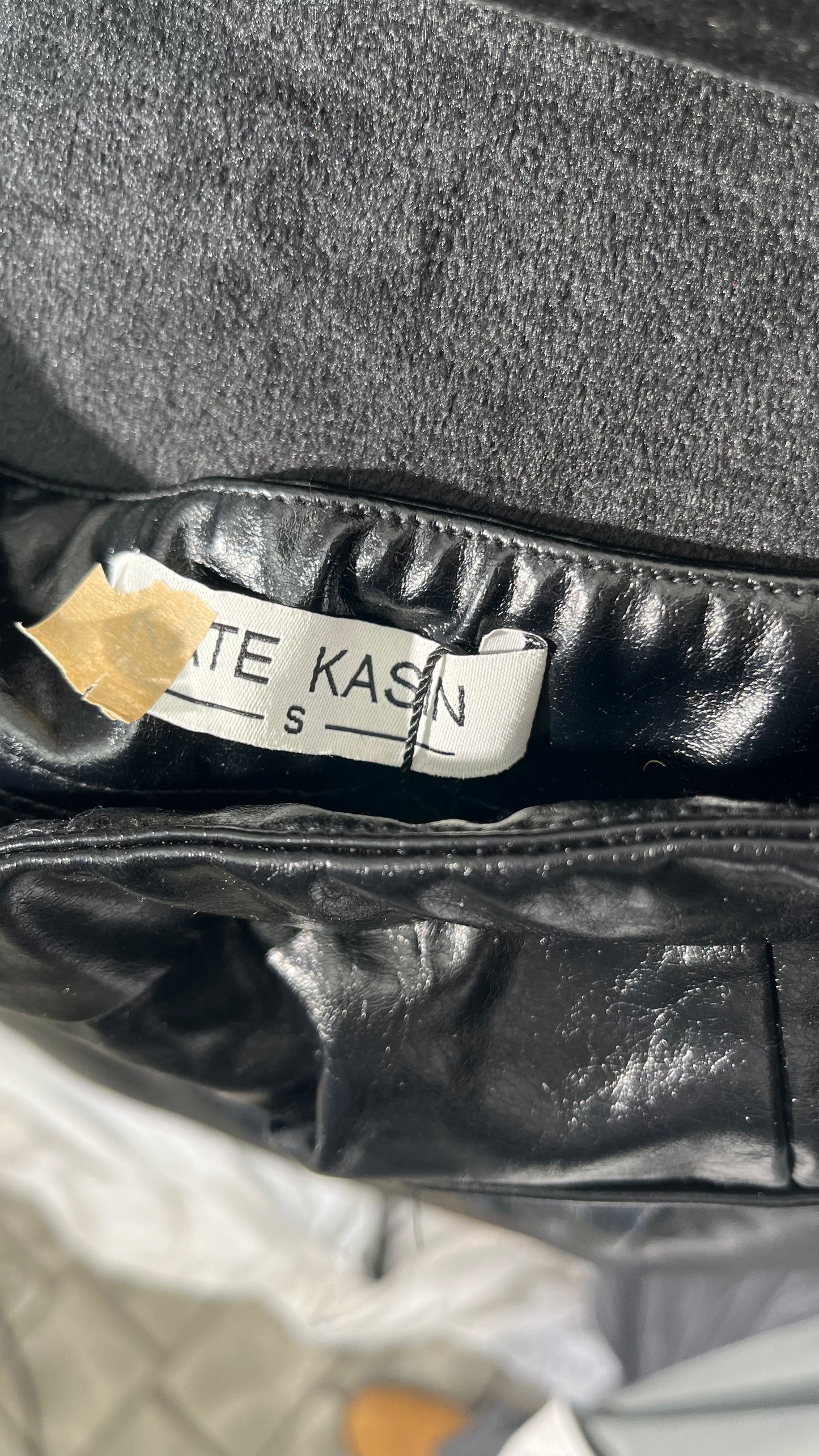 Women's PU Leather Wrap Short Skirt Zipper Front Closure Sexy Mini Skirts Black High Waisted Party Skirt Dress with PocketsSize S