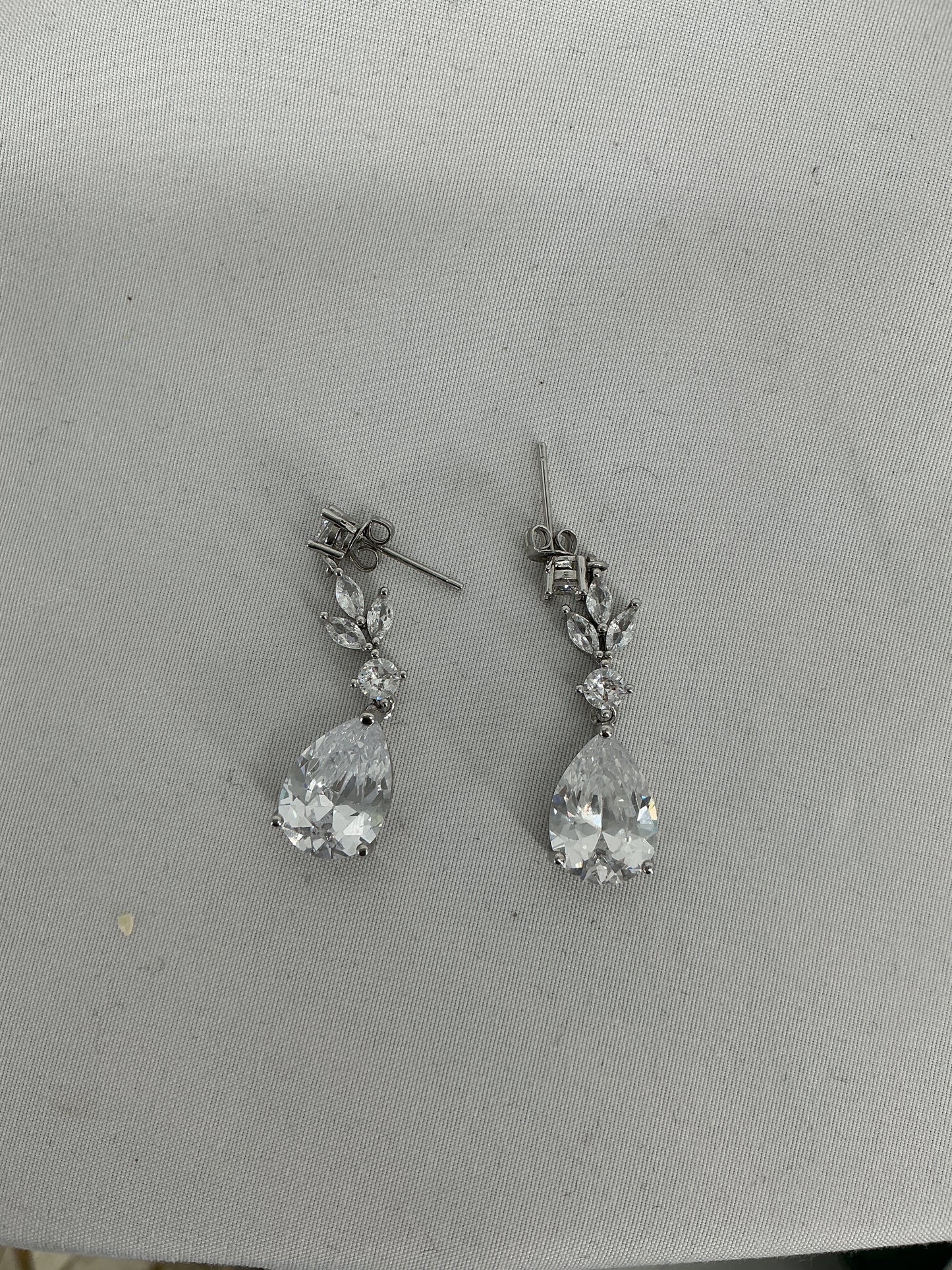 Pear-Shaped Drop Earrings