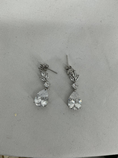 Pear-Shaped Drop Earrings