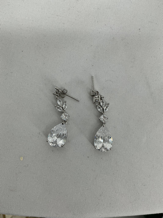 Pear-Shaped Drop Earrings