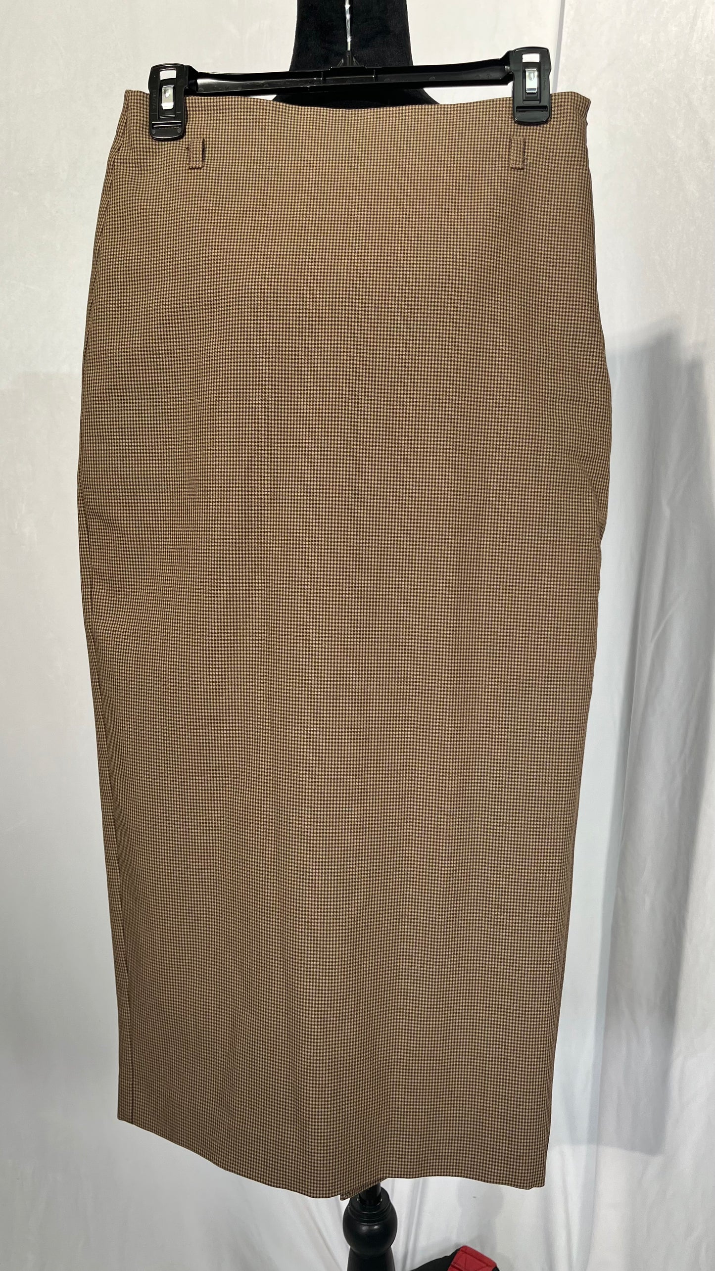 PRETTYGARDEN Women's Fall Midi Pencil Skirts Dressy Casual Work Office High Waisted Long Slit Skirt with Pockets Size S