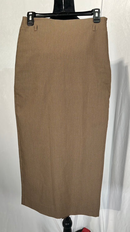 PRETTYGARDEN Women's Fall Midi Pencil Skirts Dressy Casual Work Office High Waisted Long Slit Skirt with Pockets Size S