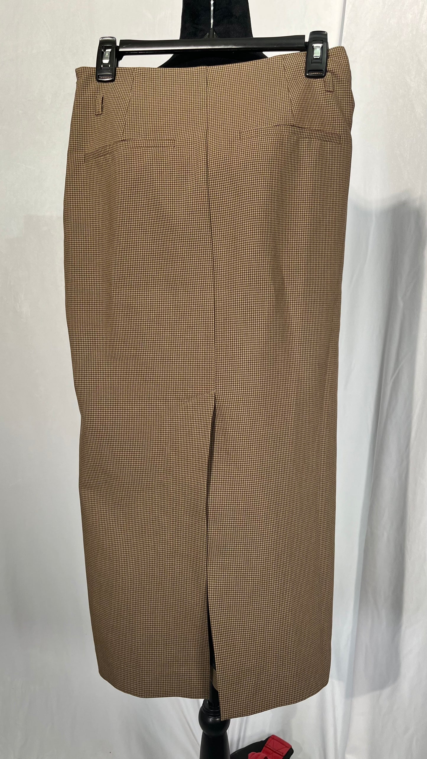 PRETTYGARDEN Women's Fall Midi Pencil Skirts Dressy Casual Work Office High Waisted Long Slit Skirt with Pockets Size S