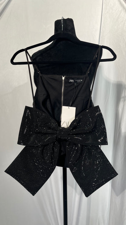 Short black camisole top size S