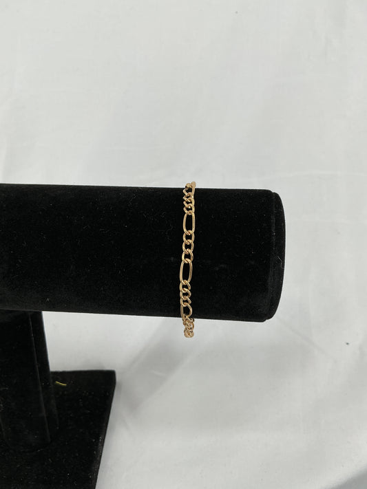Gold Figaro bracelet