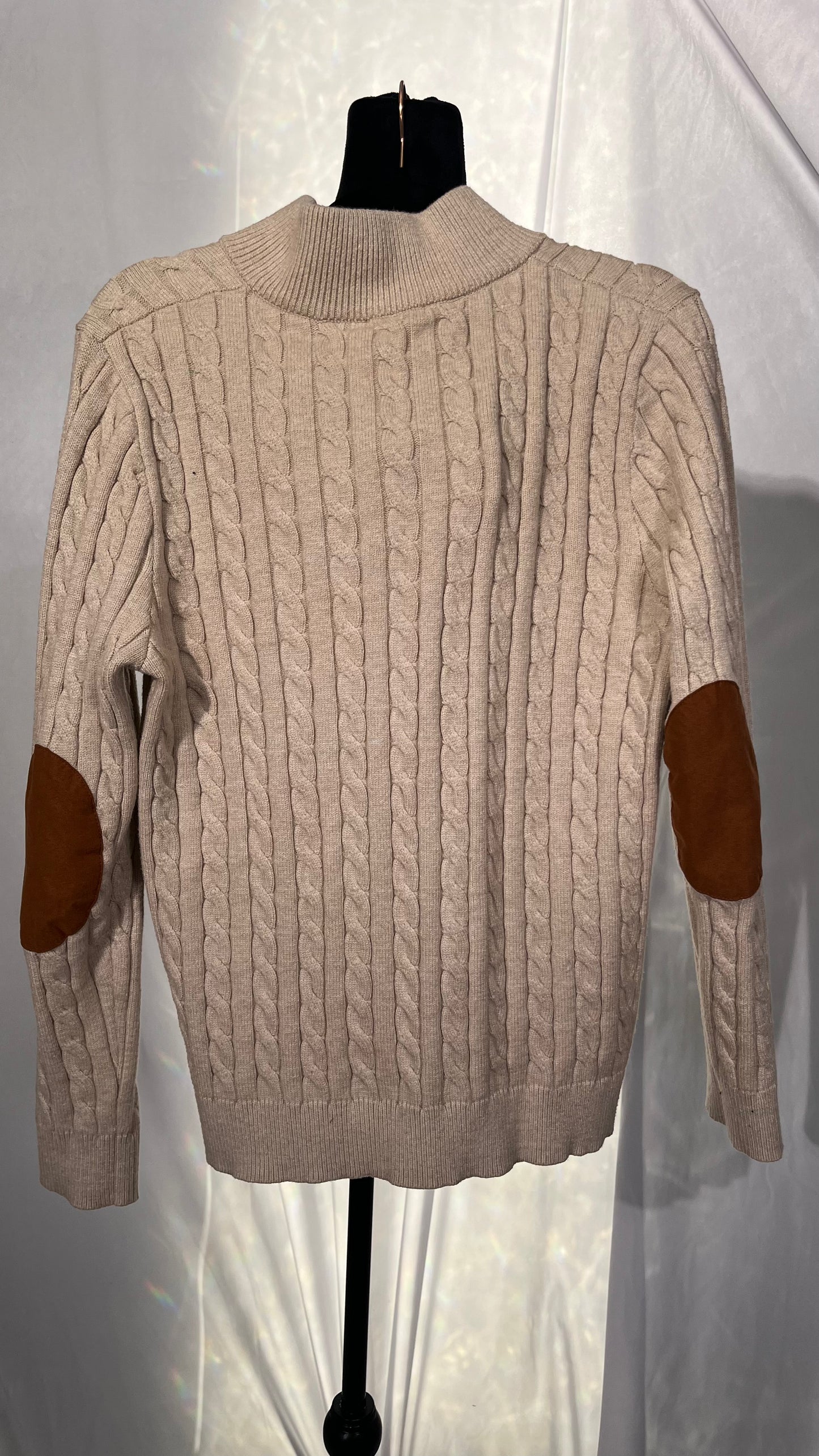 Arshiner Boy's Cable Knitted Sweater Half Zip Lightweight Casual Pullovers for Kids 2-11 Years Size M