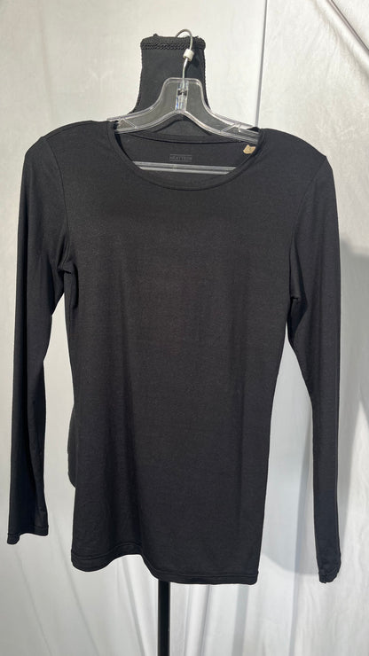 Fair Indigo Women's Organic Cotton Long Sleeve Scoop Neck T-Shirt Size No