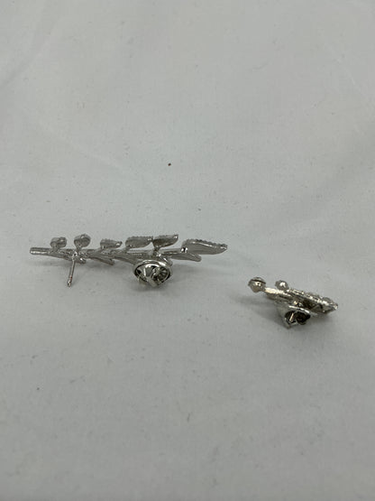 Silver miniature brooch/lapel pin