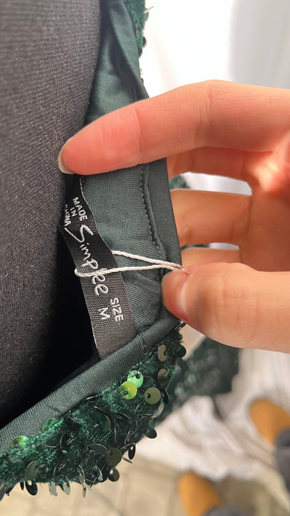 Women's Sequin Formal Maxi Dresses Side Slit Long Prom Dresses Cocktail Party Spaghetti Straps Mermaid Size M