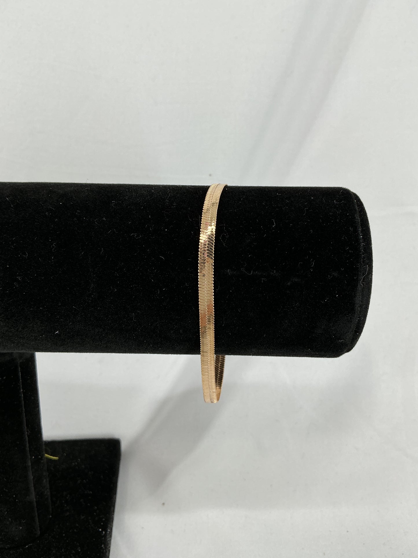 Gold snake bone chain bracelet