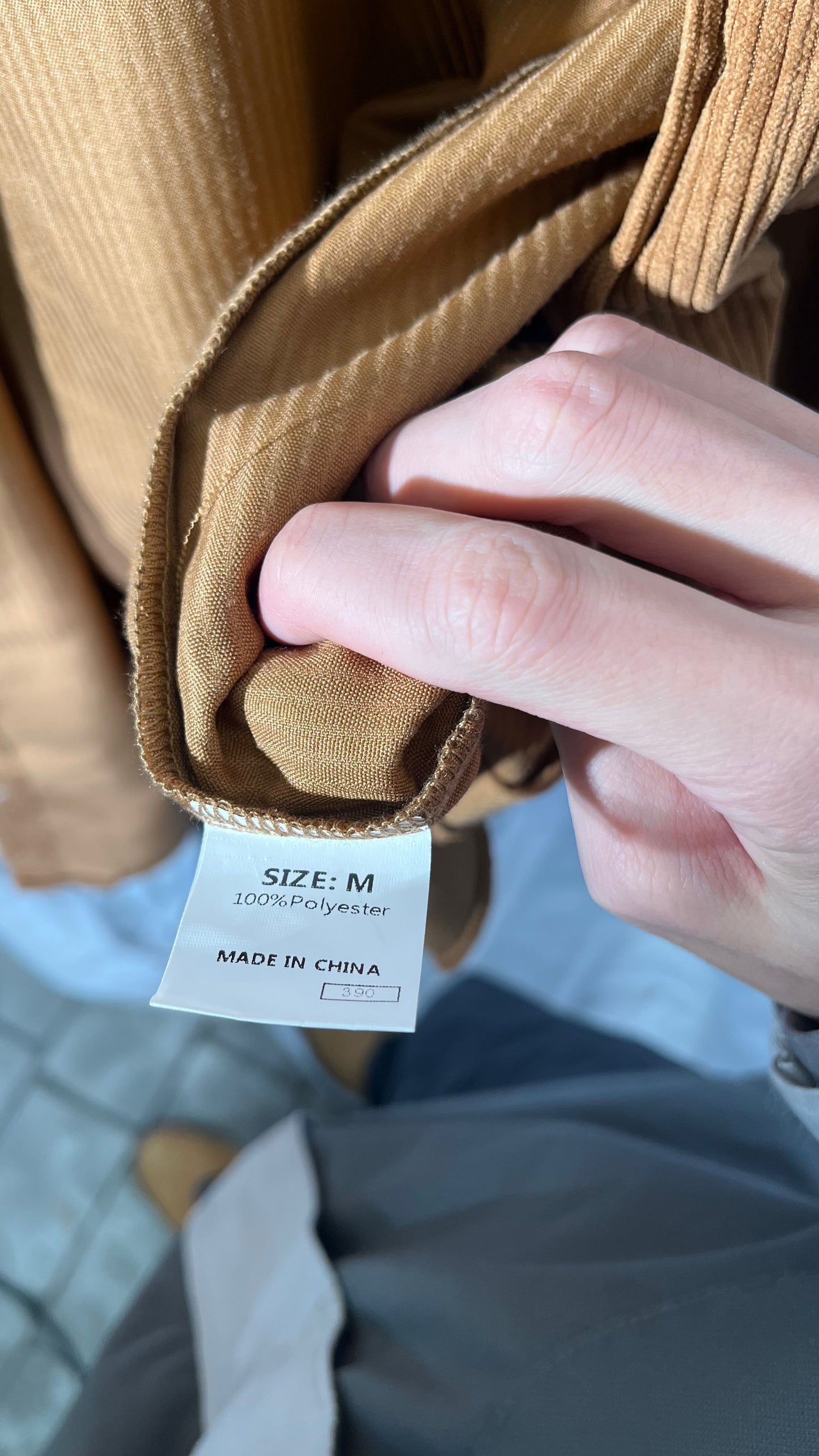 JMIERR Men's Corduroy Button-Down Shirts Casual Long Sleeve Fall Shacket Jacket with Flap Pocket for Men,CA 43(L),0 BrownSize M